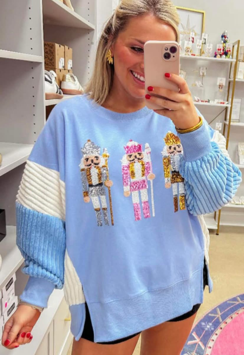 Sequin Nutcracker Sweatshirt