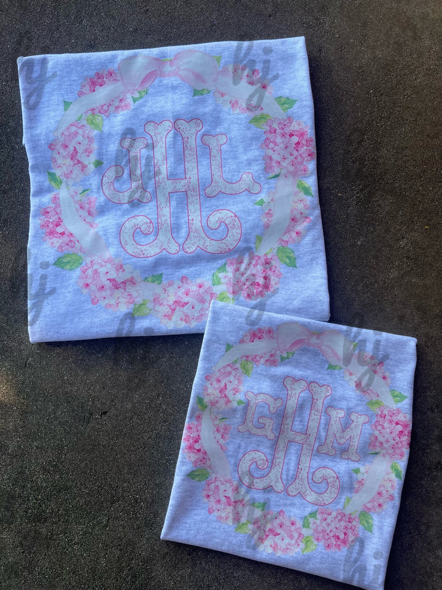 Youth Pink Toile Monogram Tee