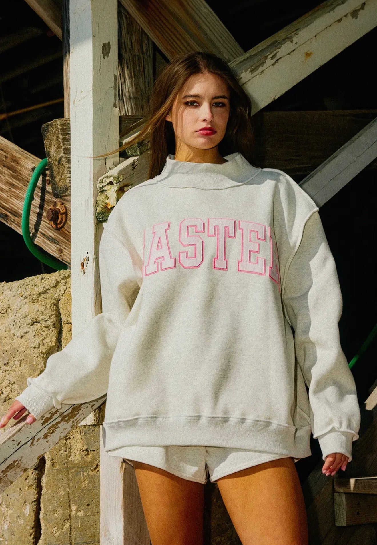 Mock Neck Sweatshirt- Easter