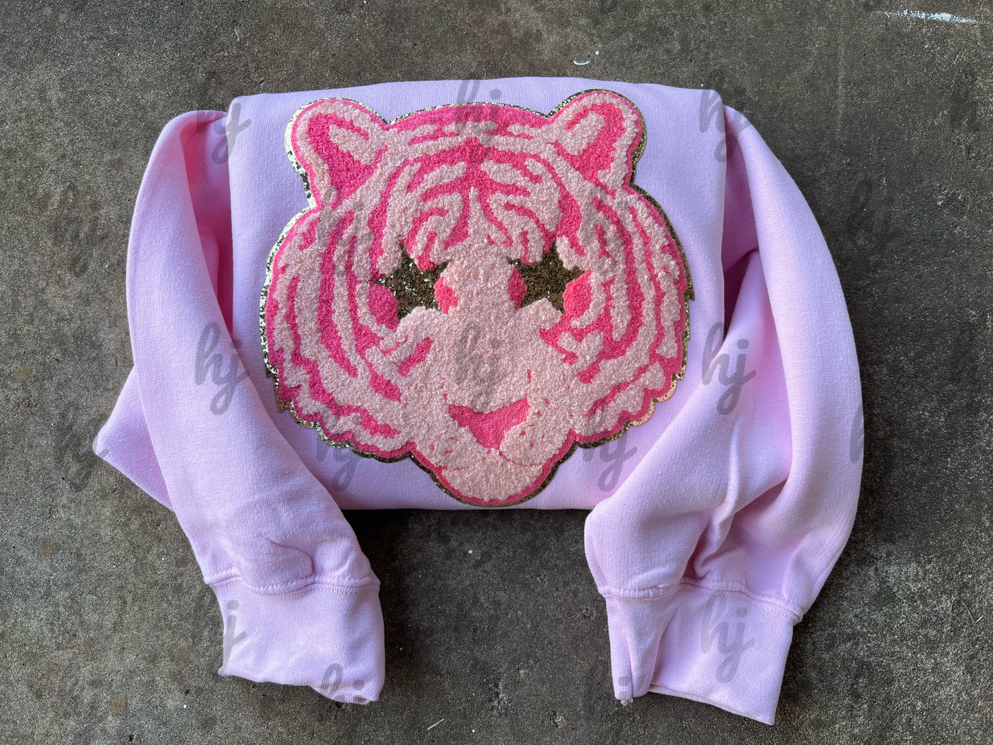 Pink Tiger Patch Sweatshirt