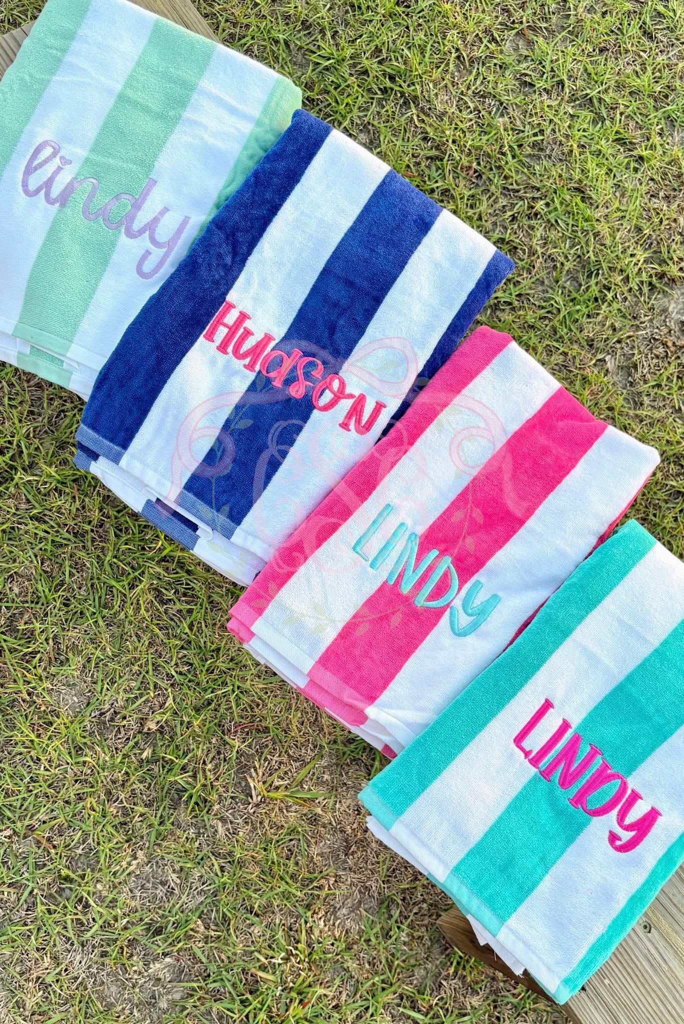 Monogrammed Beach Towel