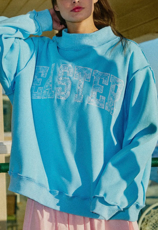 Mock Neck Sweatshirt- Easter