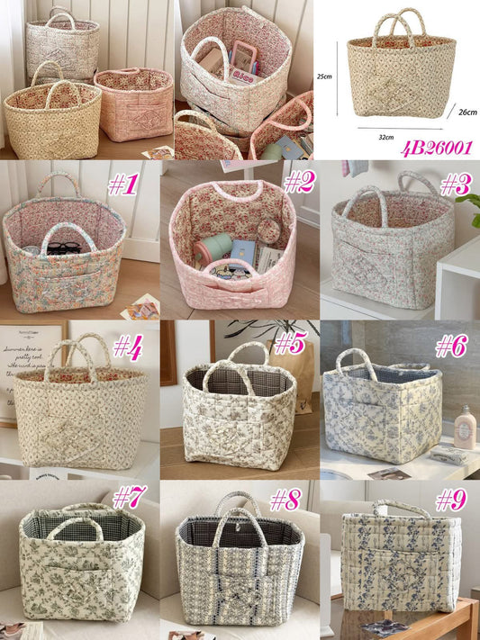 Quilted Storage Totes